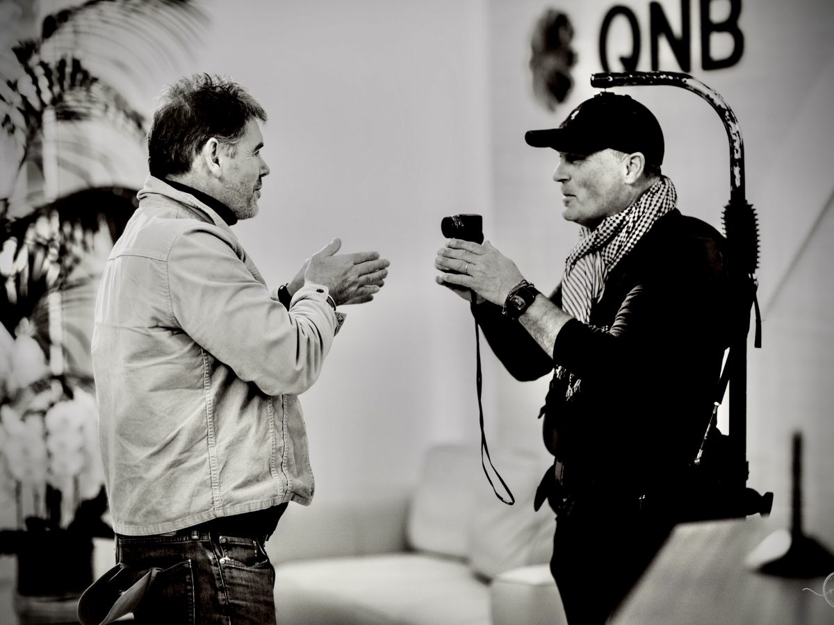 France, Paris, 2023-10-30. Shooting of an advert for the Qatari bank QNB with David Beckham and several PSG players including Kylian Mbappe. Photography by Noemie VIEILLARD. WEB USE ONLY. NO PRINT. NO PRESS. NO ADVERTISING CAMPAIGNS. 
France, Paris, 2023-10-30. Tournage d'une publicite pour la banque qatari QNB avec David Beckham et quelques joueurs du PSG dont Kylian Mbappe. Photographie par Noemie VIEILLARD. WEB USE ONLY. NO PRINT. NO PRESS. NO ADVERTISING CAMPAIGNS.